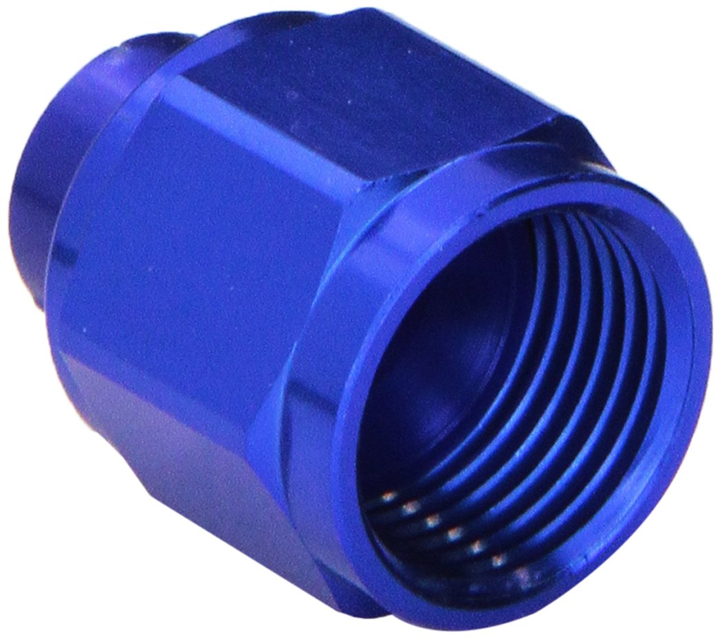 Blue Anodized Aluminum RUSSELL/EDEL -8AN Flare Cap Fitting 661970
