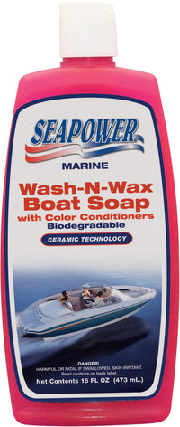 Marine Wash-N-Wax Seapower Boat Soap - Biodegradeable - 16 oz.