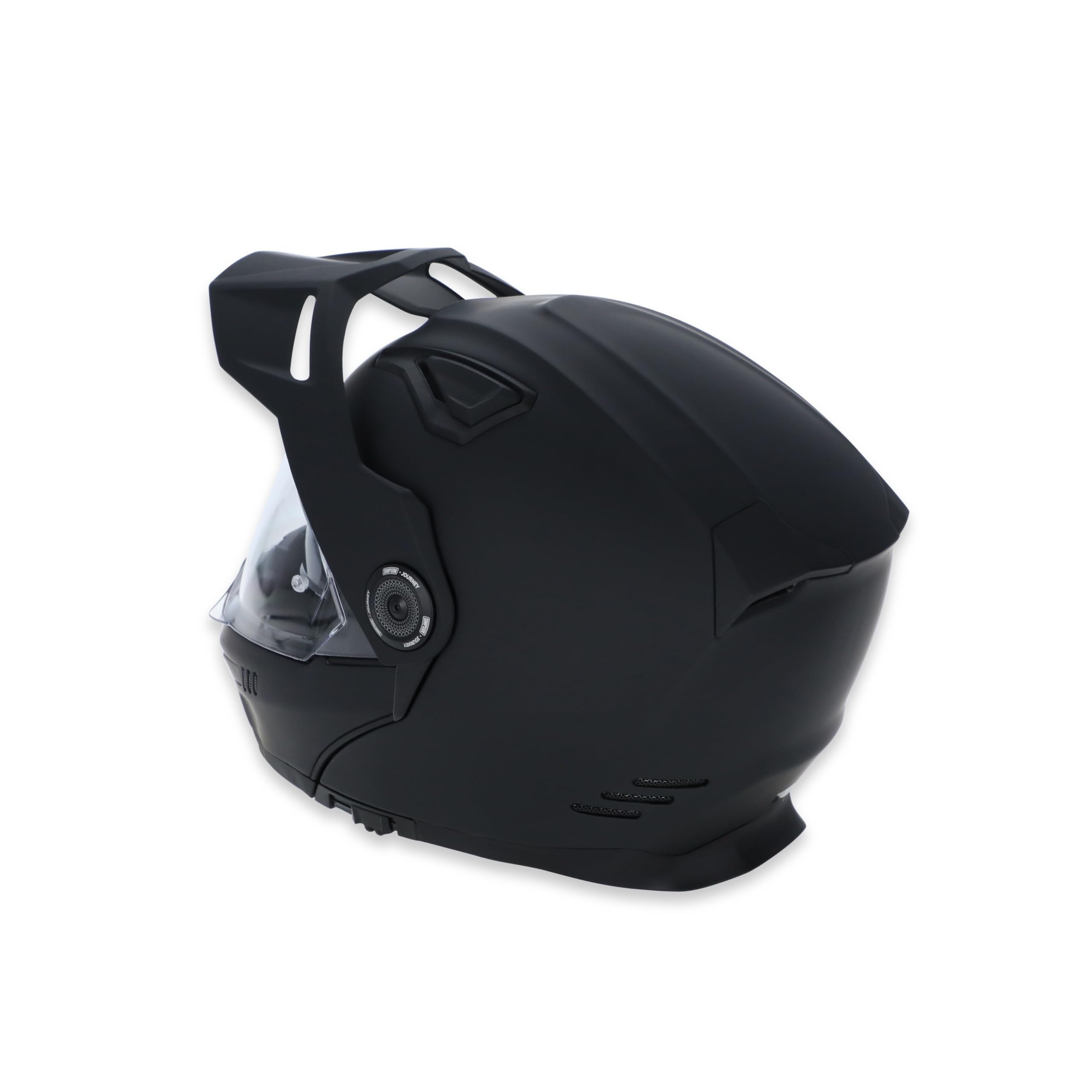 Journey Bandit Simpson Motorcycle Helmet - Matte Black - 2XL | Off Road Dirt Bike UTV Motocross ATV | Modular Full-Face Flip Up | Clear Pinlock Anti-Fog Visor Shield | DOT ECE Certified (JB32X)
