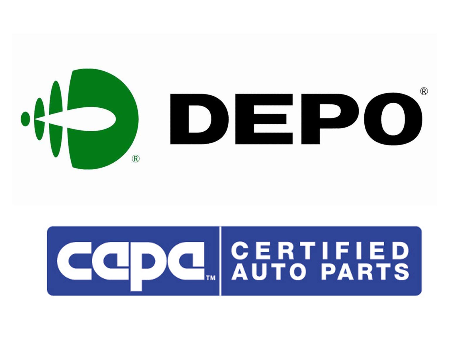 Replacement Driver Side DEPO 312-1186L-AC Headlight Assembly
