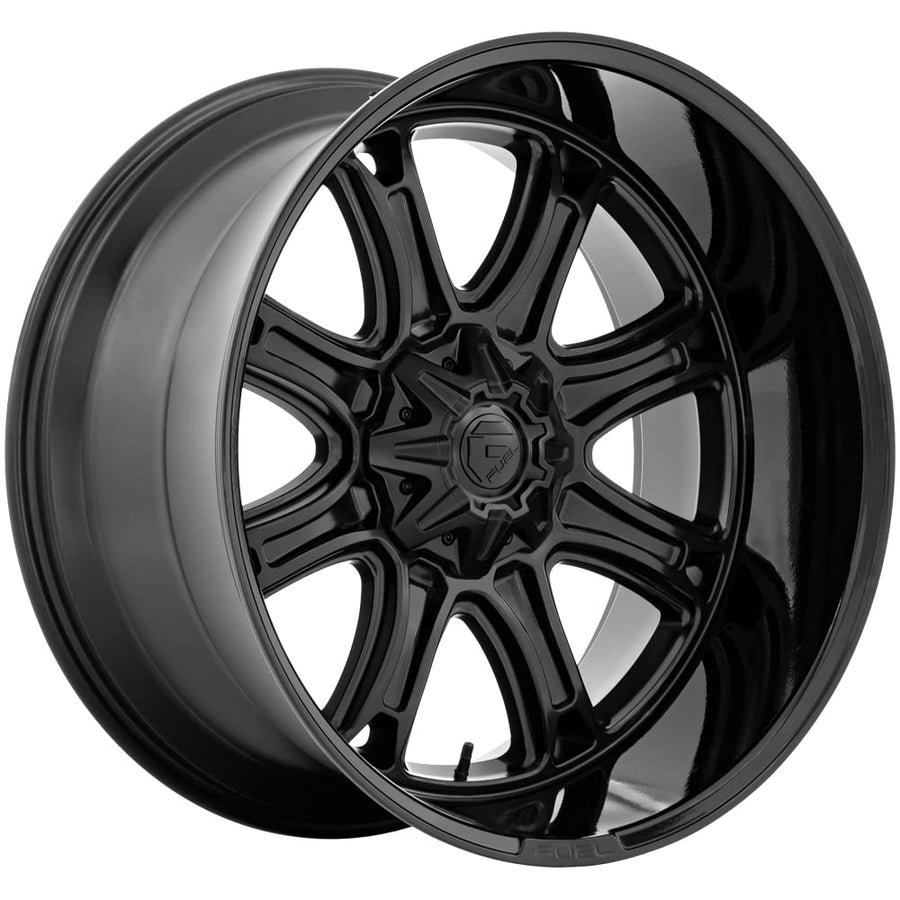 DARKSTAR FUEL OFF-ROAD 20X9 8X170 5.04 1mm MATTE BLACK WITH GLOSS BLACK LIP - FC853MB20908701