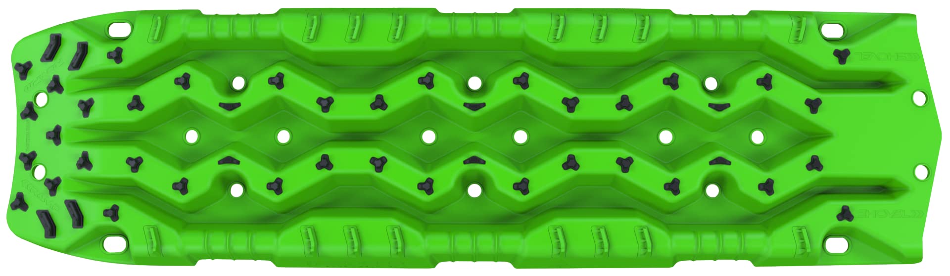 TRED PRO Recovery Boards TREDPROGR Traction Tracks with Teeth, EXOTRED Composite Construction SIPE-LOCK Grip Profile – Ideal for unstocking your 4x4 vehicle Green / Black