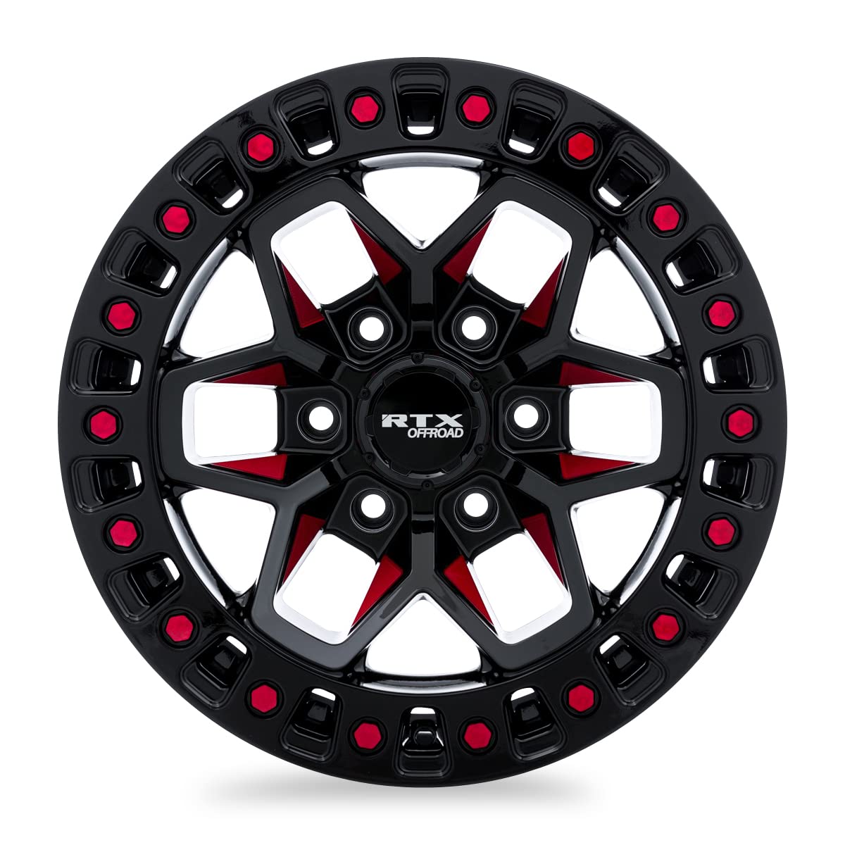 083032 RTX® • Zion • Black Milled Red • 20x9 6x139.7 ET0 CB106.1