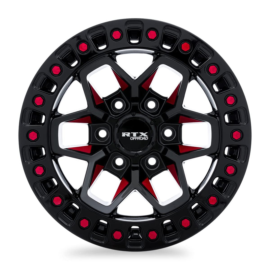 083032 RTX® • Zion • Black Milled Red • 20x9 6x139.7 ET0 CB106.1