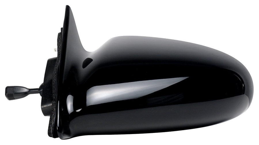 Driver Side Fit Mirror for Geo Prizm, Black, Non-Foldaway, Manual Remote