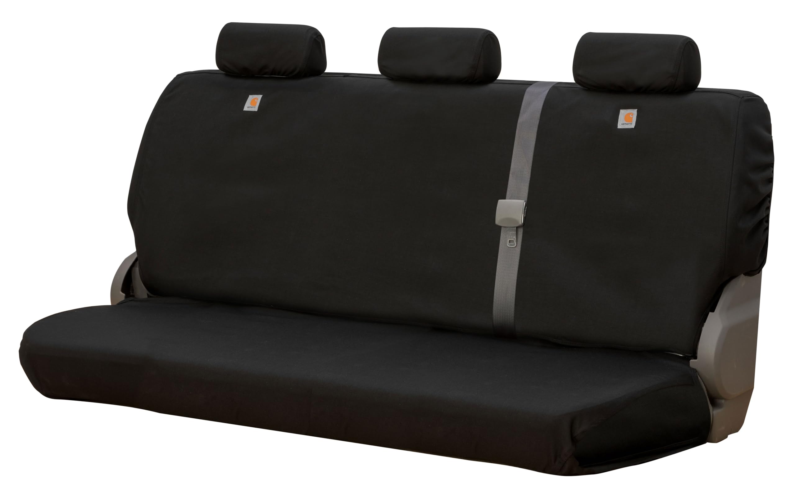 Covercraft Super Dux Carhartt SeatSaver Custom Seat Covers | Fits 2024-2025 Ford Ranger (Excludes Raptor) | 2nd Row Solid Bench Seat, Super Dux Black