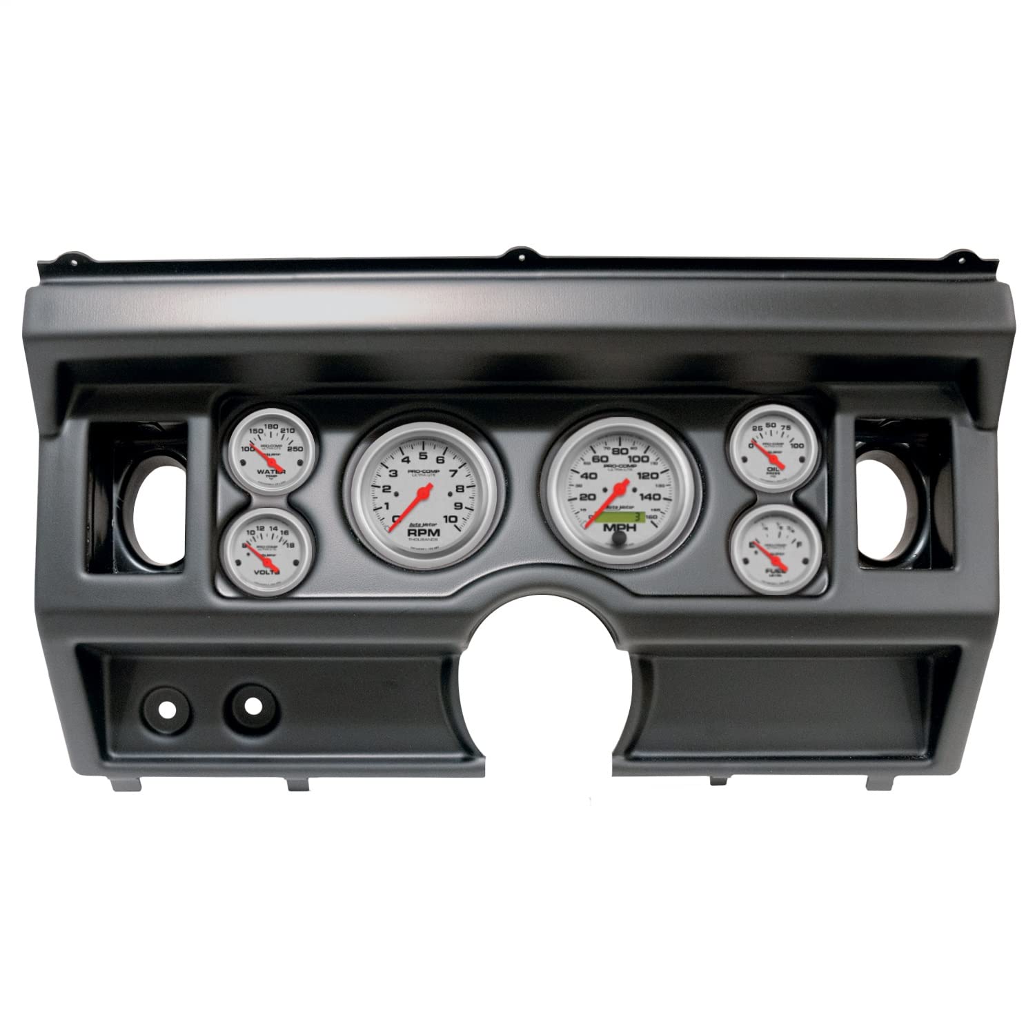 AutoMeter Dash Kit Direct Fit, (3 3/8" X2, 2 1/16" X4), Ford Truck Ac 80-86, Ultra-Lite (2919-13)