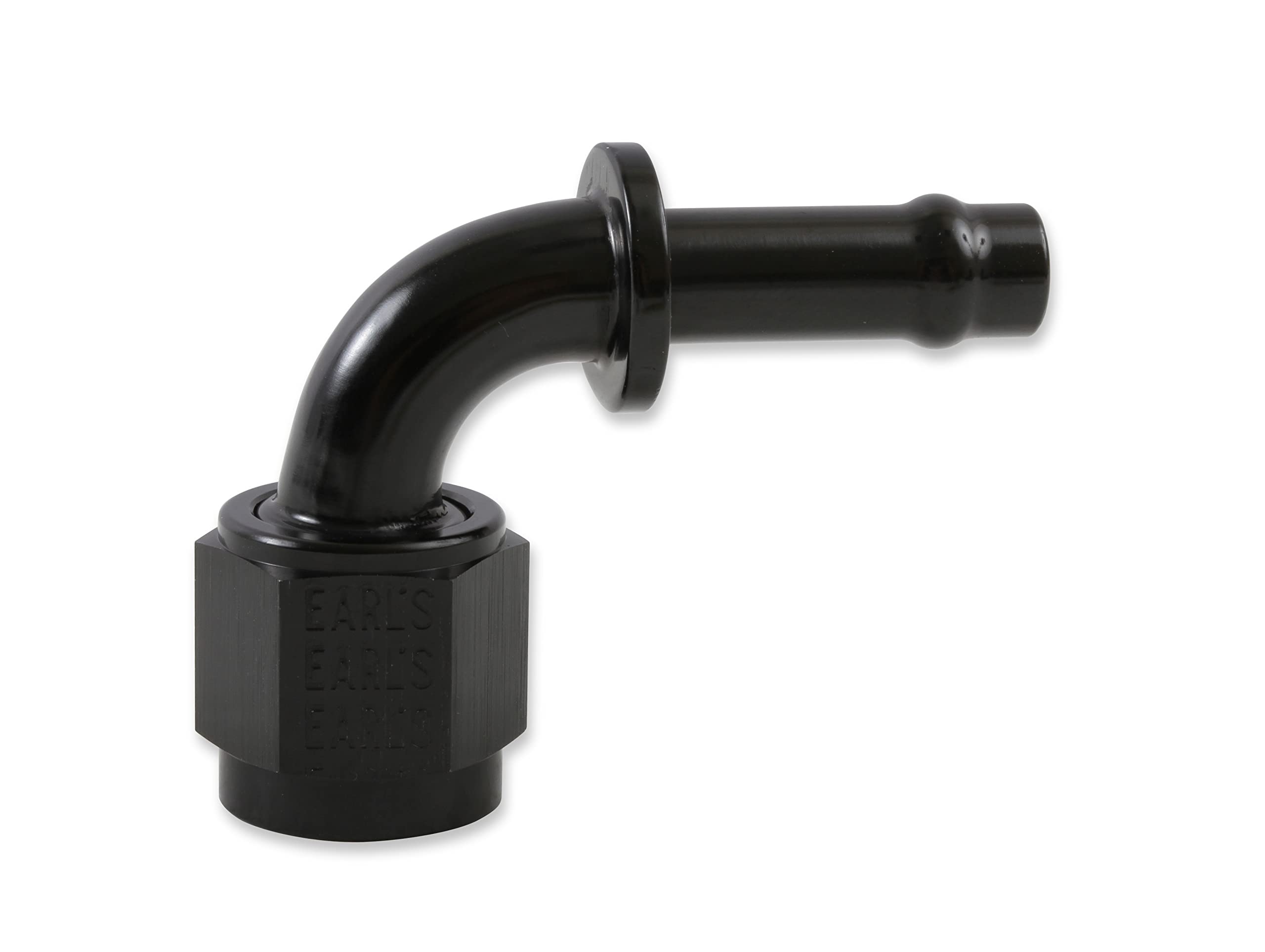 90 Deg. Earl's -6 To 5/16 Vapor Guard Hose End