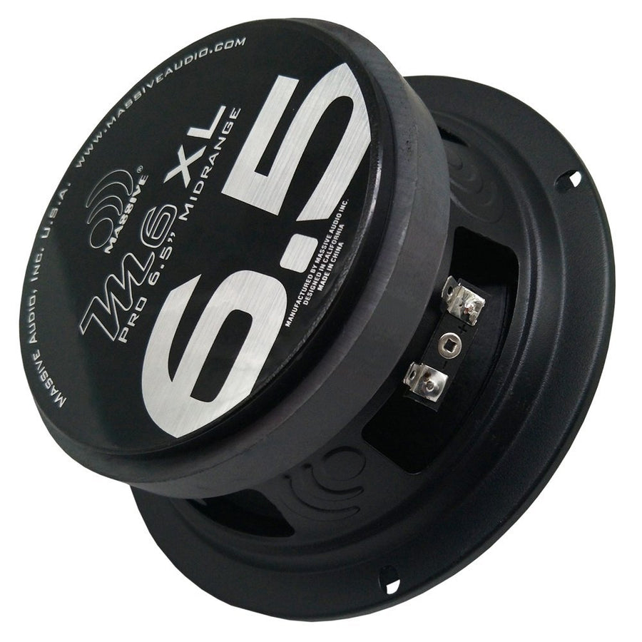 M6XL Massive Audio 6.5" Mid-Range Speaker | 300W Max, 150W RMS, 8 Ohm, CEA Rated, High Power Handling, Ferrite Magnet, Pro Audio Sound for Car, Motorcycle & ATV Systems