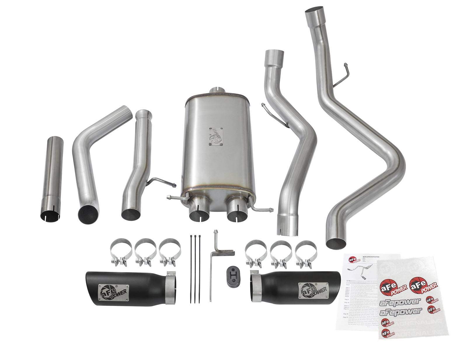 MACH Force-Xp aFe Power 3" Cat-Back Exhaust System (Stainless Steel)