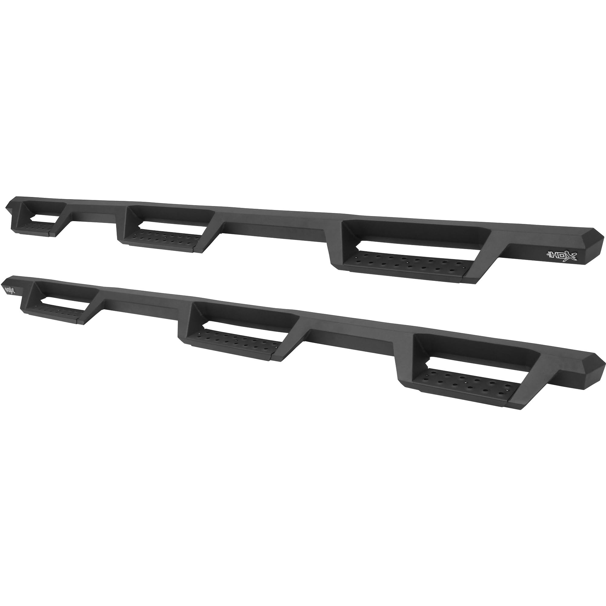 Westin HDX 56-534575 Drop Wheel to Wheel Nerf Bars fits 2007-2019 Silverado Sierra 1500 2500 3500 Crew Cab 6'5" Bed & Dually 8' Bed (Exc Classic) Textured Black Pair