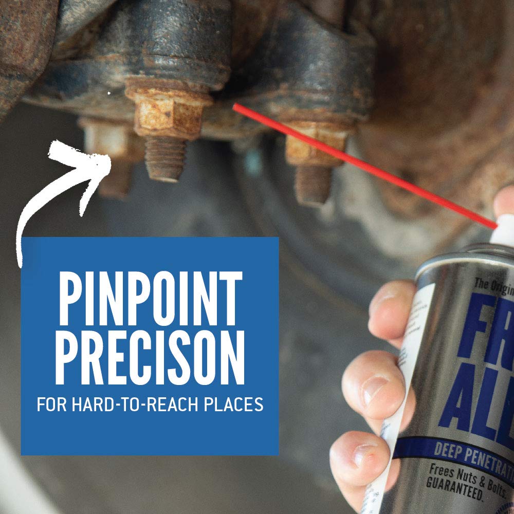 All Free Rust Eater Deep Penetrating Oil, 6 oz Aerosol – Loosens Rusted Bolts, Nuts, Pipe Connections & Locks – Industrial-Grade Rust Remover, Silicone-Free Formula, Safe for Paint & Plastic Surfaces