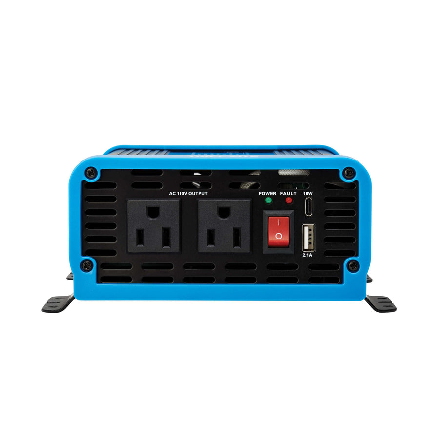 300W Tripp Lite Compact Pure Sine Wave Power Inverter, 2 Outlets, 1 USB + 1 USB-C Charging Ports, Mounting Brackets Included, 2-Year Warranty (PINV300SW-120)
