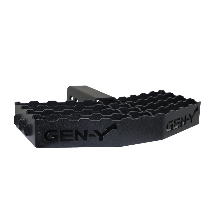 GEN-Y Serrated Hitch Step Hitch | 400 LB Capacity | Fits 2-Inch Receiver on Truck or Hitch | Non-Slip Design | Great for Scraping Boots & Shoes | Black