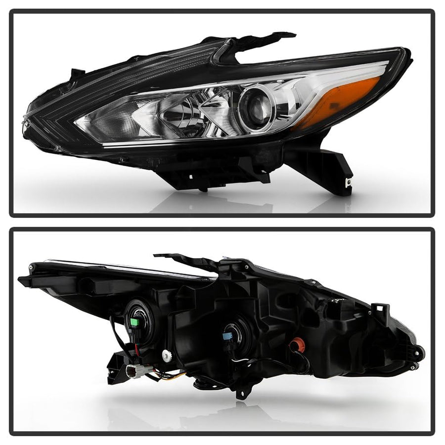 Nissan Altima 16-18 Spyder (OE) 4Dr Driver Side Halogen Headlight - Low Beam-H11(Included) ; High Beam-H9(Included) ; Signal-7443NA(Included) - OEM Left