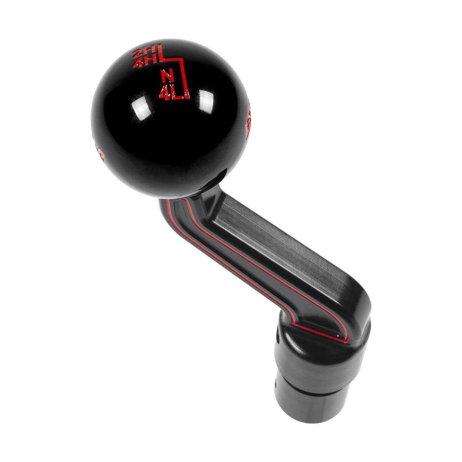 18-20 Wrangler Jl B&M Racing, Extended Transfer Case Handle & Shift Knob, Black