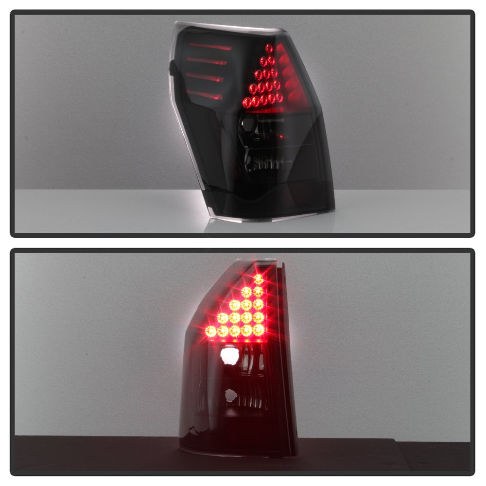 xTune SPYDER (9036576) Dodge Magnum 05-08 LED Tail Lights - Black Smoked ALT-JH-DMAG05-LED-BSM