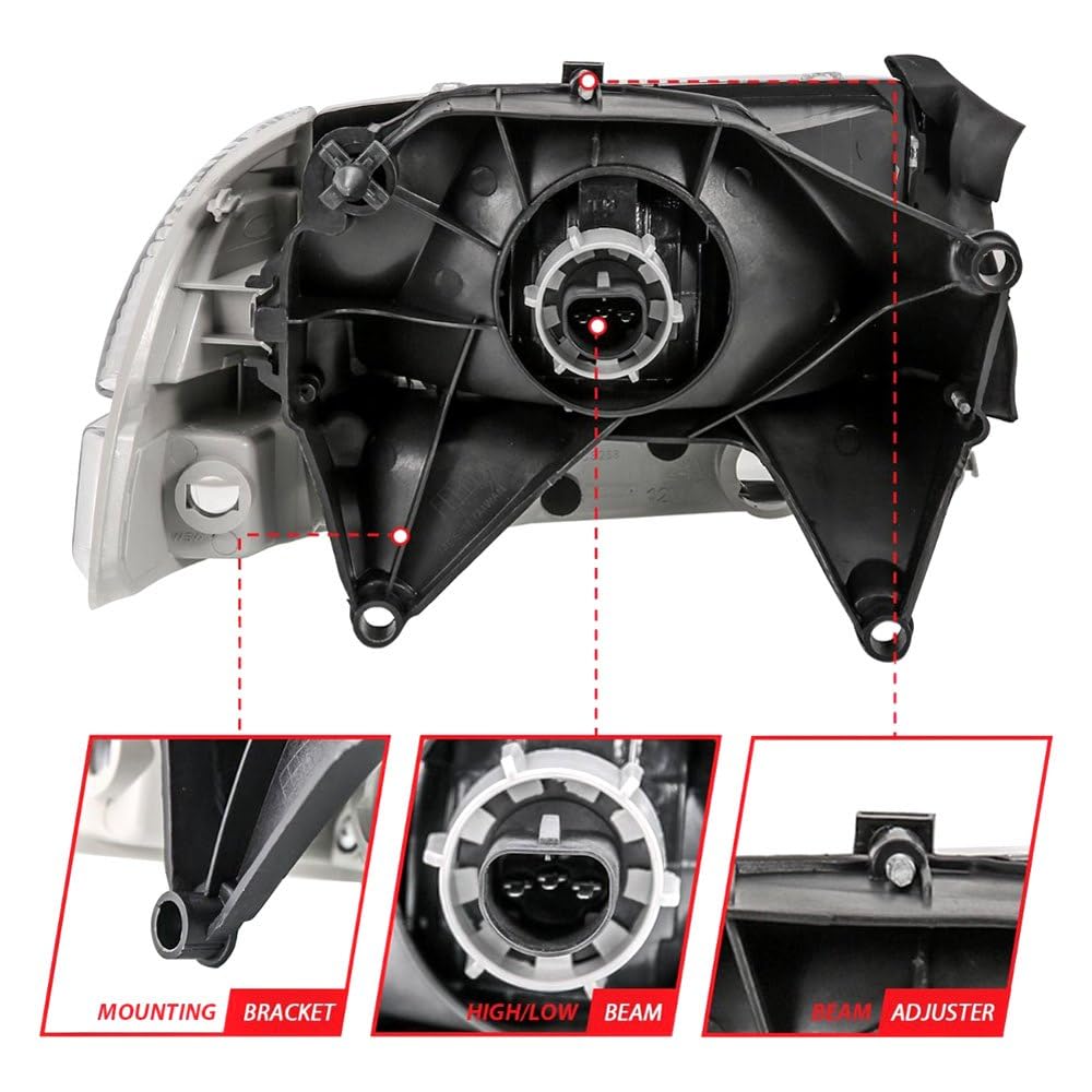 111455 Anzo, Usa Projector Headlamps Fits Dodge Dakota