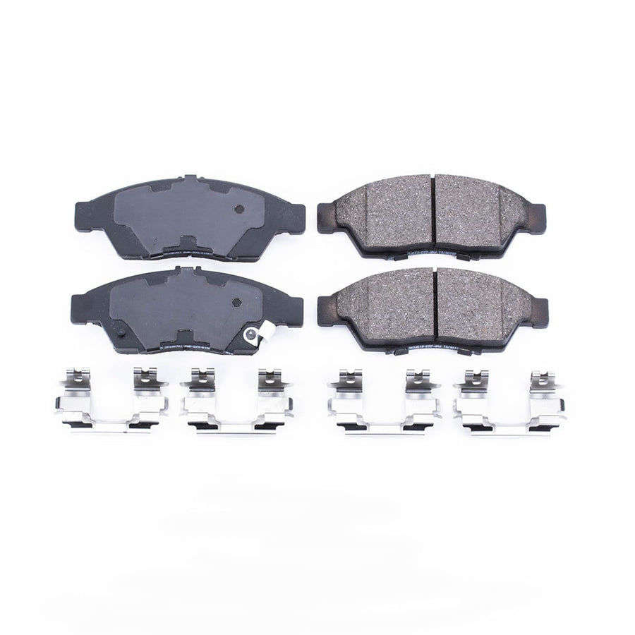 Power Stop Brake Kit Front For Suzuki Aerio 2006-07 - Ceramic Brake Pads With Installation Hardware, 17-1195