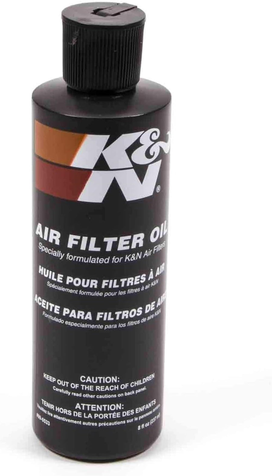 8 Oz K&N Air Filter Oil: Squeeze Bottle; Restore Engine Air Filter Performance and Efficiency, 99-0533