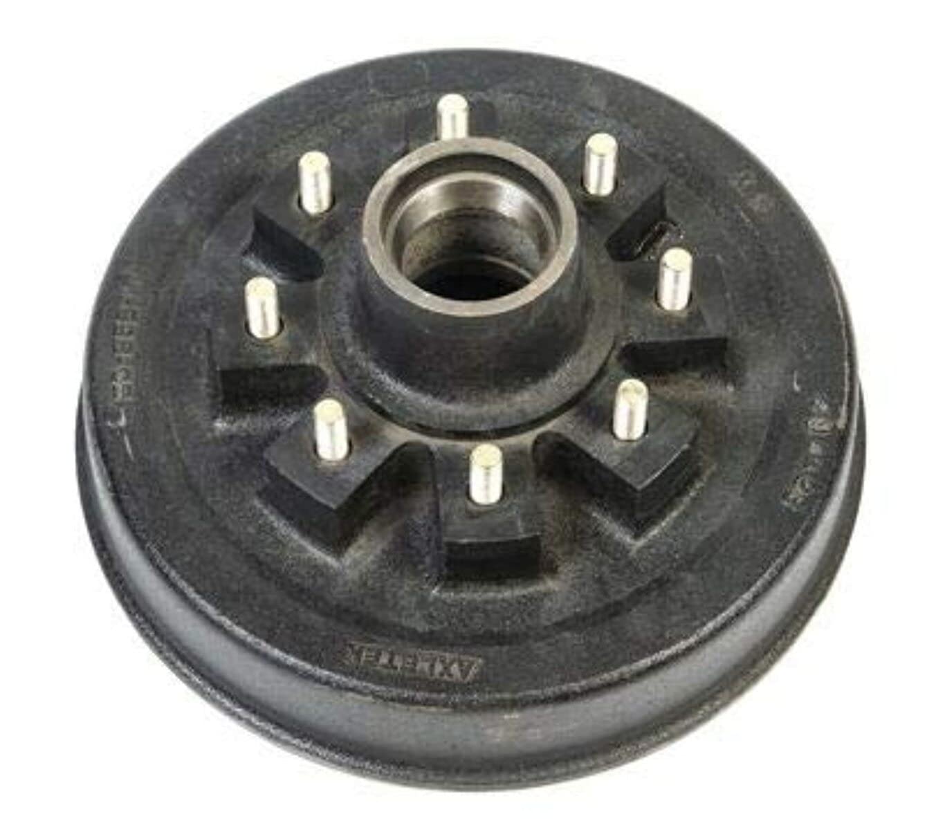 Trailer Brake Hub Assembly Husky Towing 30802 with Drum 5500 to 7000 lb Capacity 12 Inch Diameter 8x6.5 Bolt Pattern 1/2 Inch Stud Diameter Single