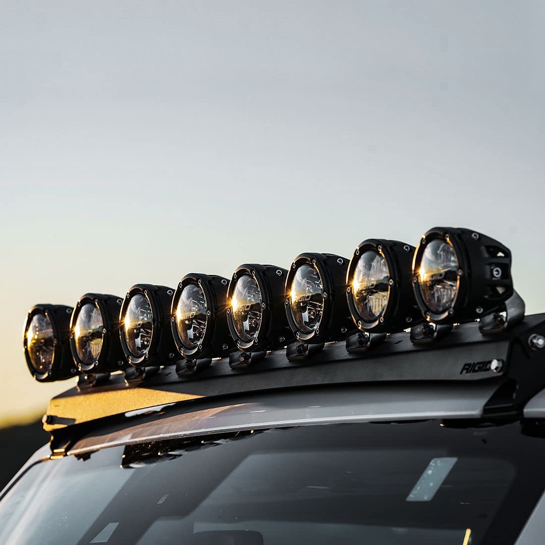 RIGID Roof Pod Mount 46729 - FITS 2021 Ford Bronco Up to Eight 4 Inch 360-Series RIGID Lights