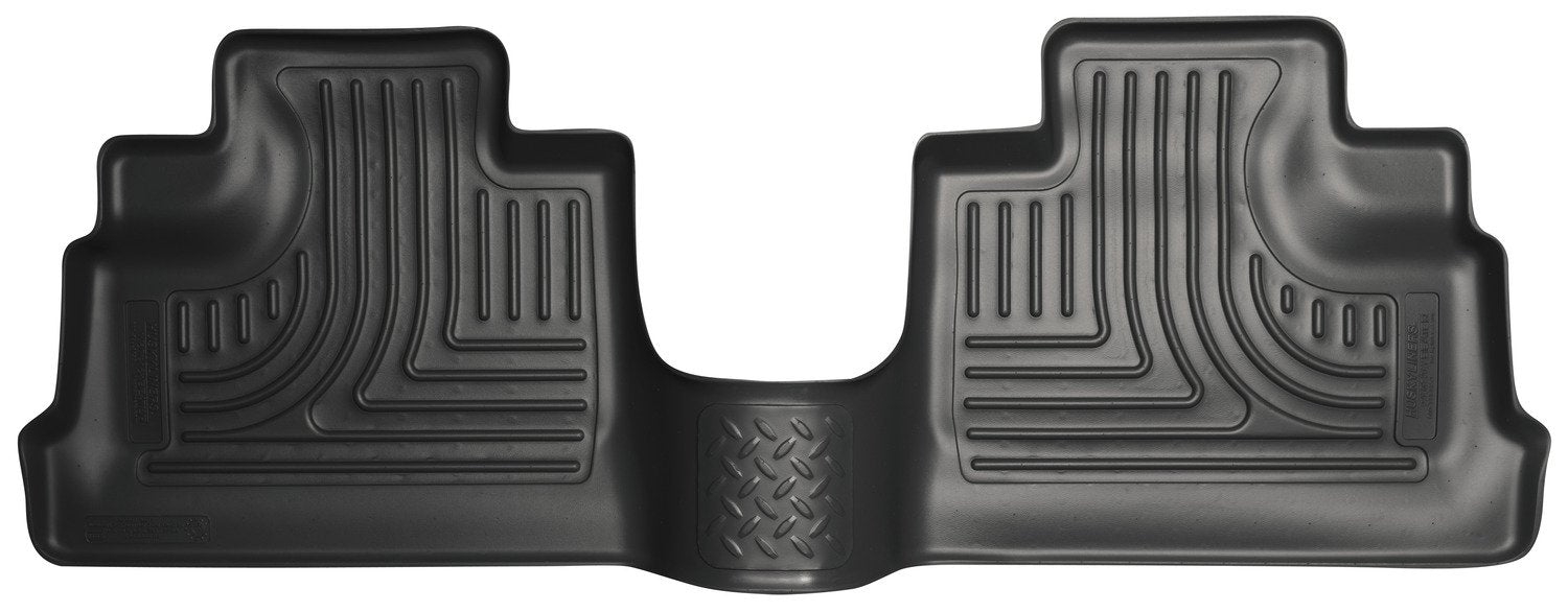 Weatherbeater Husky Liners Floor Mats | Fits 2011-2018 Jeep Wrangler JK 4-Door | 2nd Row, 1-pc Black - 19021