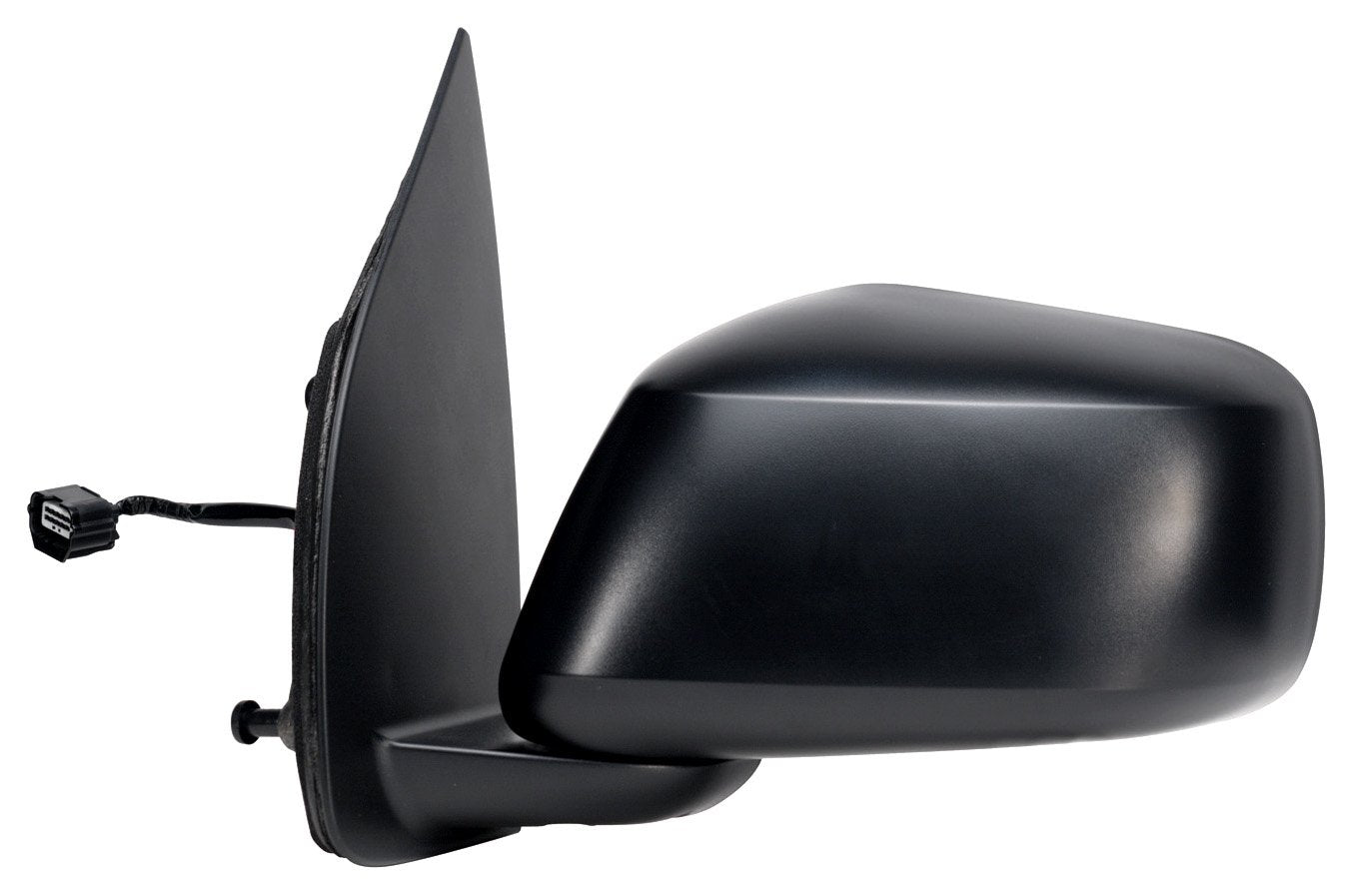 Mirror Driver Side for Nissan Frontier (Extended/crewcab), Black, Heated Power, Foldaway
