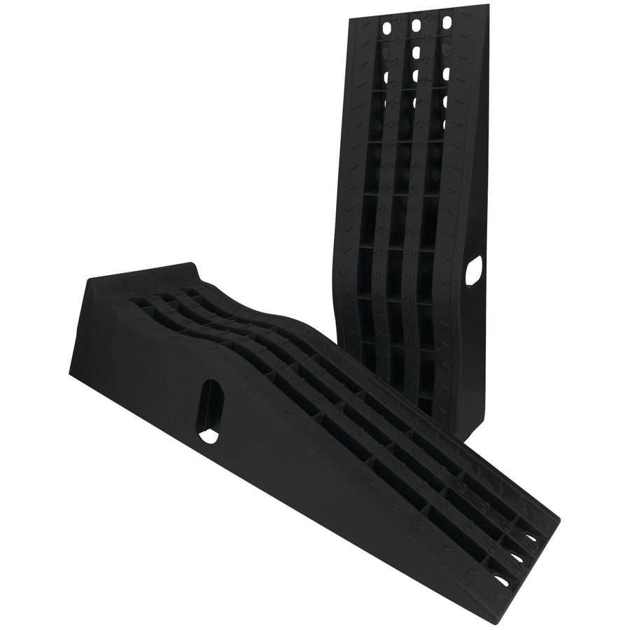 W41013 Performance Tool Vehicle Ramps, 13,000 lbs. GVW Capacity, Heavy Duty Polypropylene with Slip-Resistant Rubber Feet, 6-1/4-Inch Lift Height, Works with Low Clearance Vehicles