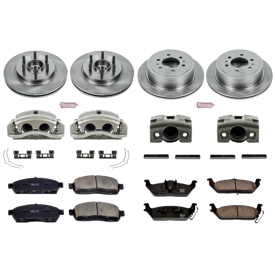 Power Stop KCOE1940 1-Click Autospecialty OE Replacement Brake Kit with Calipers For Ford F-150 2004 [Model Specific]