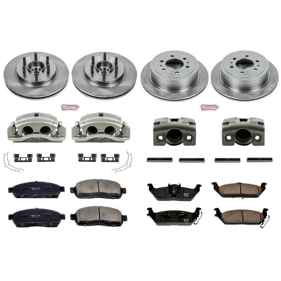 Power Stop KCOE1940 1-Click Autospecialty OE Replacement Brake Kit with Calipers For Ford F-150 2004 [Model Specific]