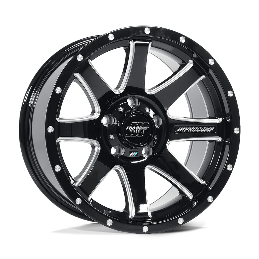 Pro Comp PXA76 Alloys 17X9 5X5.0 G-BLK MILL -6MM - PXA8176-7973