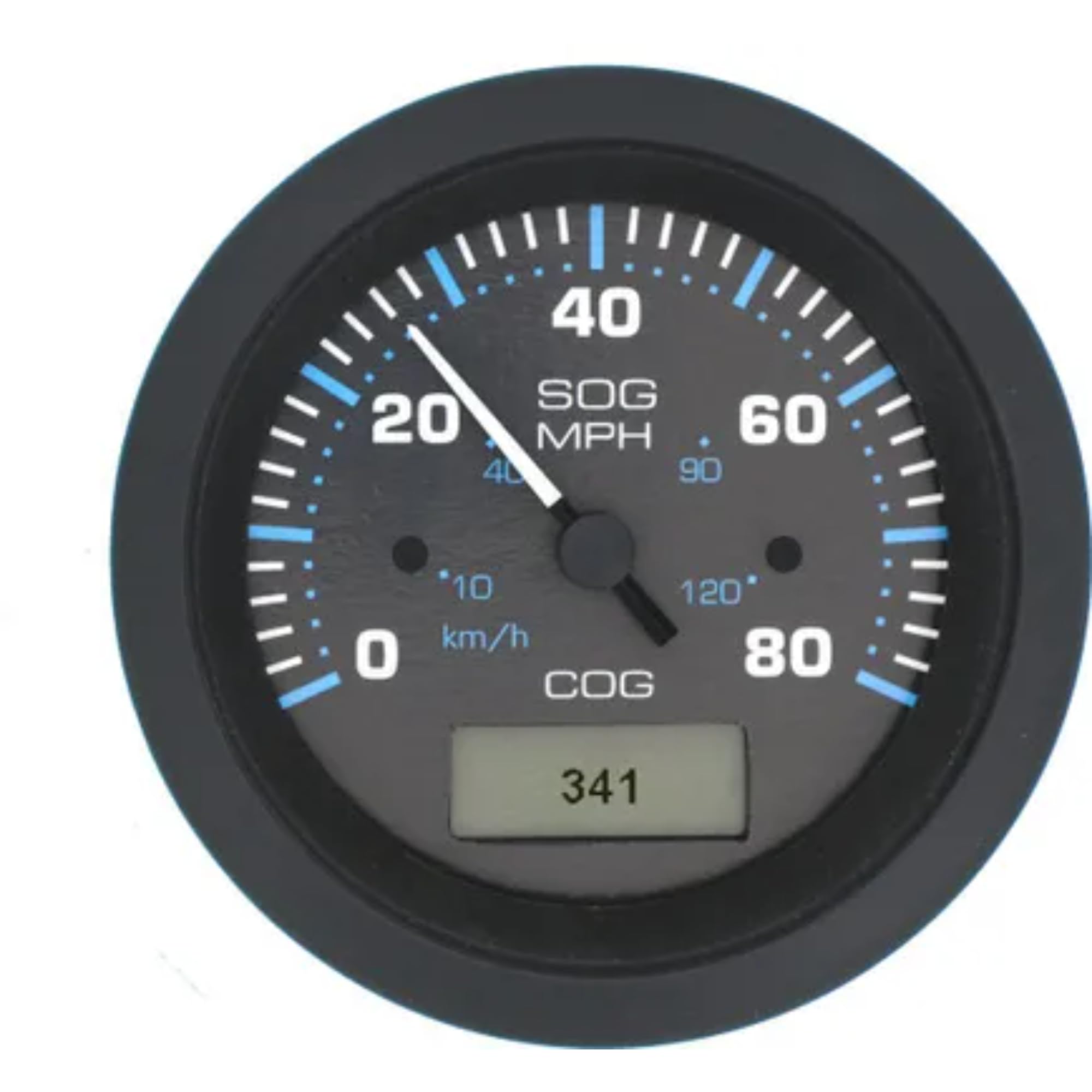 Eclipse Gauge Sierra International 781-684-080P 80 MPH GPS Speedometer, 3" Scratch Resistant