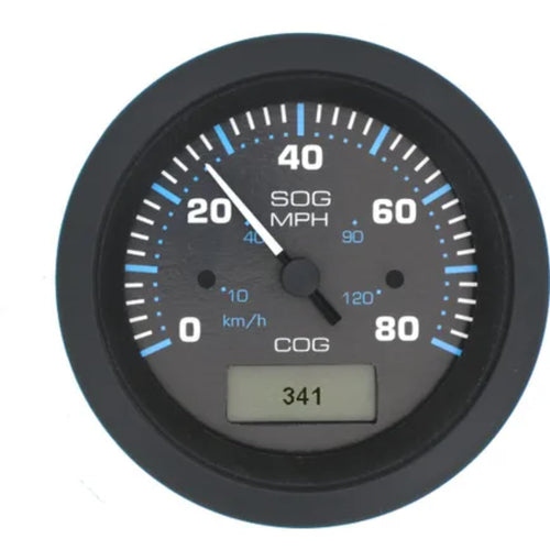Eclipse Gauge Sierra International 781-684-080P 80 MPH GPS Speedometer, 3" Scratch Resistant