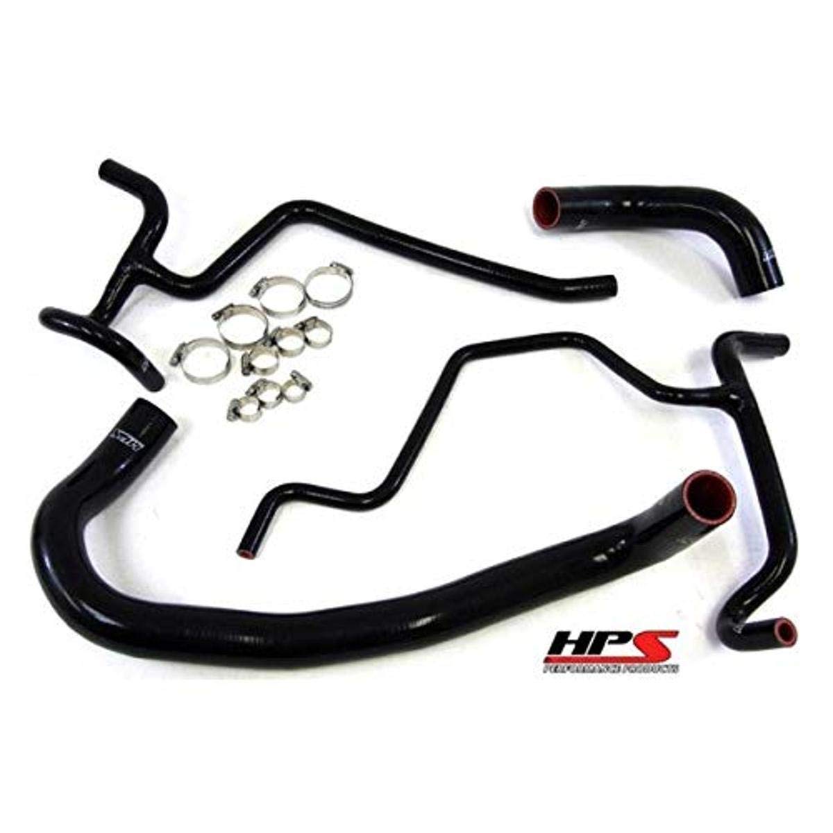 Black HPS 57-1327-BLK Silicone Radiator Hose Kit Coolant