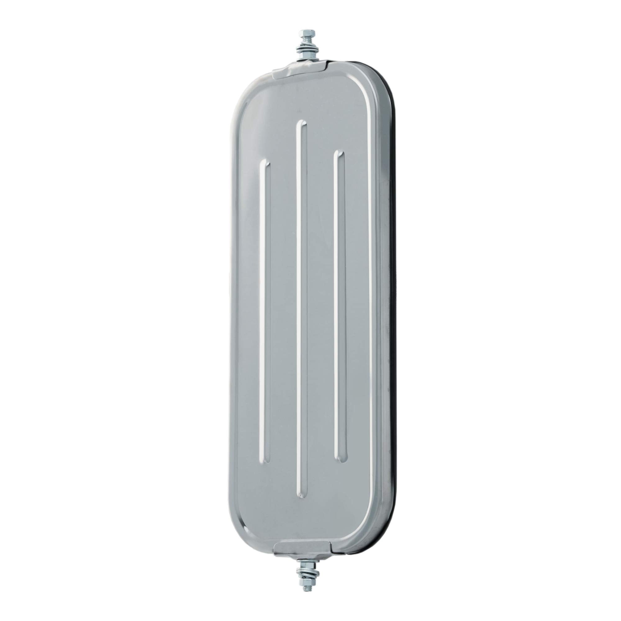 7 x 16-Inch Stainless Steel Rib-Back RETRAC West Coast Mirror Head, Universal Driver or Passenger Side