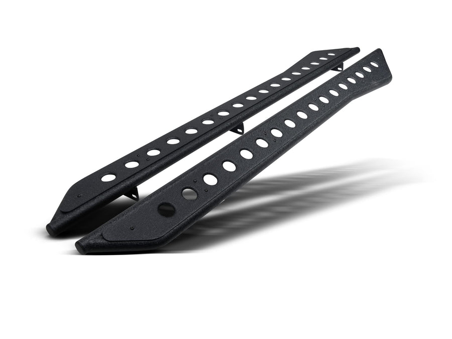RS Series Armordillo Running Boards|Compatible with 2019-2023 Chevy Silverado Sierra 1500/2020-2023 2500 3500 Double (Extended) Cab|8702086|Textured Black|Side Step Bars