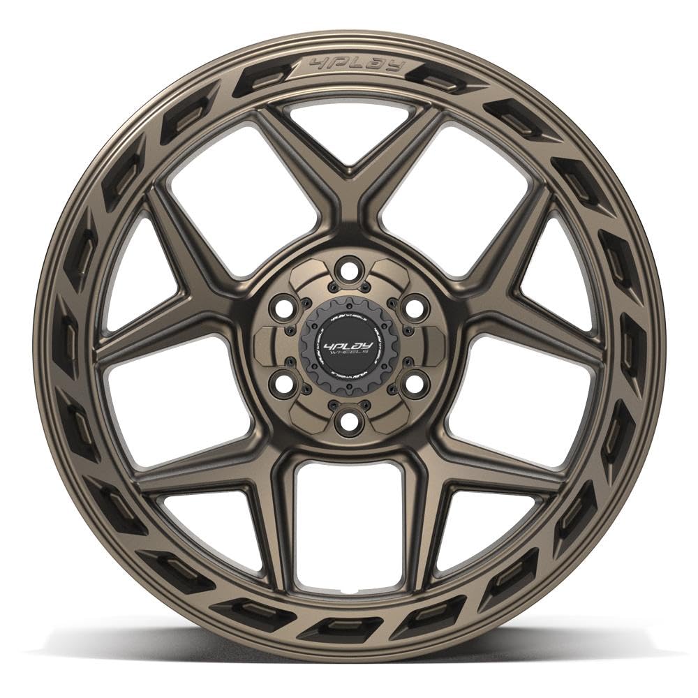 20 Inch 4PLAY Wheels Rim 4P55 Fits 6x135 & 6x139.7 20x10 Satin Bronze (1)