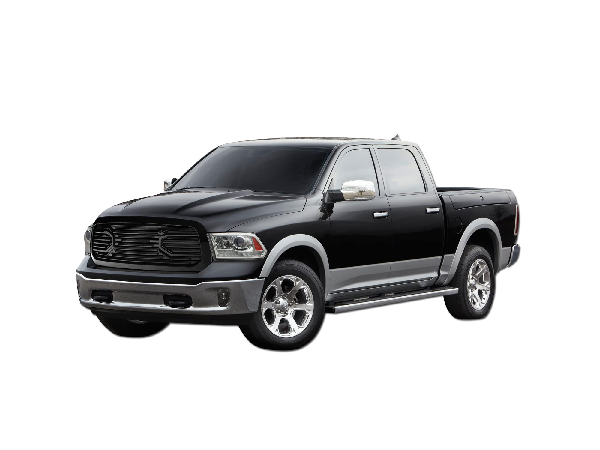 Big Horn Armordillo USA 7178397 Horizontal Front Hood Grille - Gloss Black Fits 2013-2018 Dodge Ram 1500