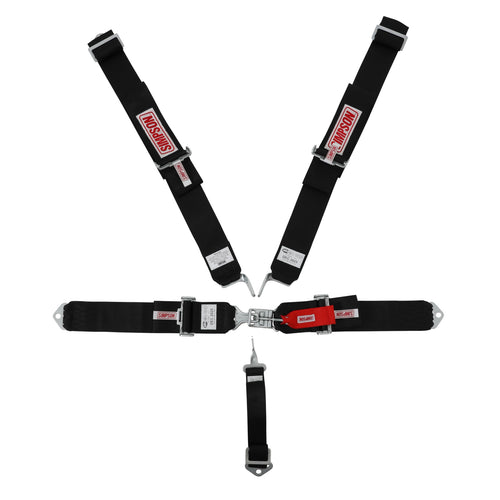 5-PT Harness System Simpson Racing Equipment 29063BK LL P/D B/I Ind 55in