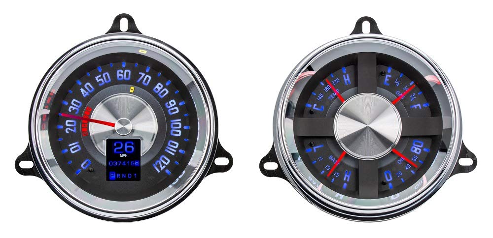 Dakota Digital Retrotech RTX-54C-PU-X Gauge Instrument System Compatible with 1954 Chevy Pickup