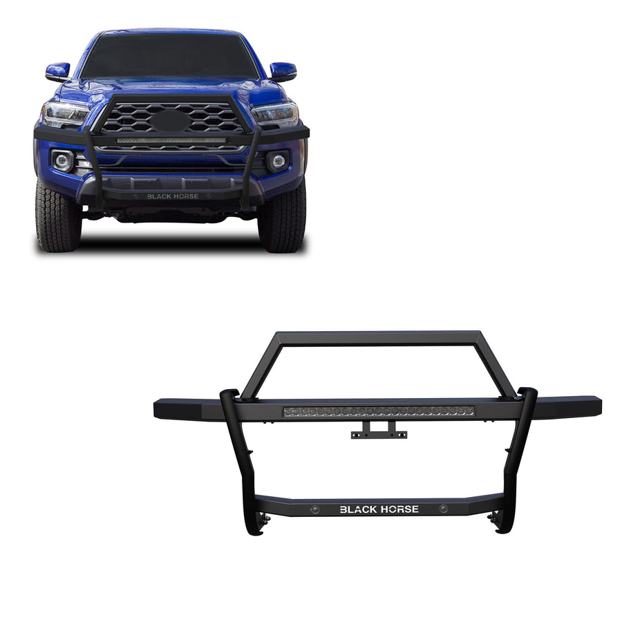 Rambler Black Horse Grille Guard Kit Modular Black Compatible with 2010-2024 Toyota 4Runner-RAGT20-K1