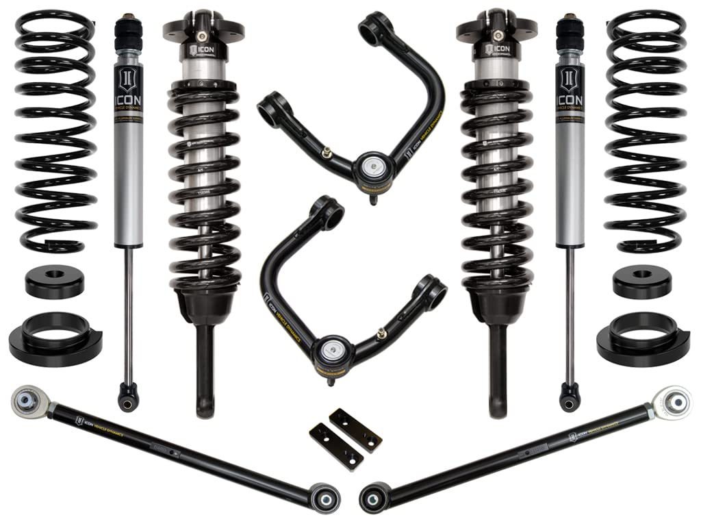 0-3.5" Lift, ICON Stage 3 Suspension System, Tubular UCA, Compatible with 2003-09 Lexus GX470, K53173T