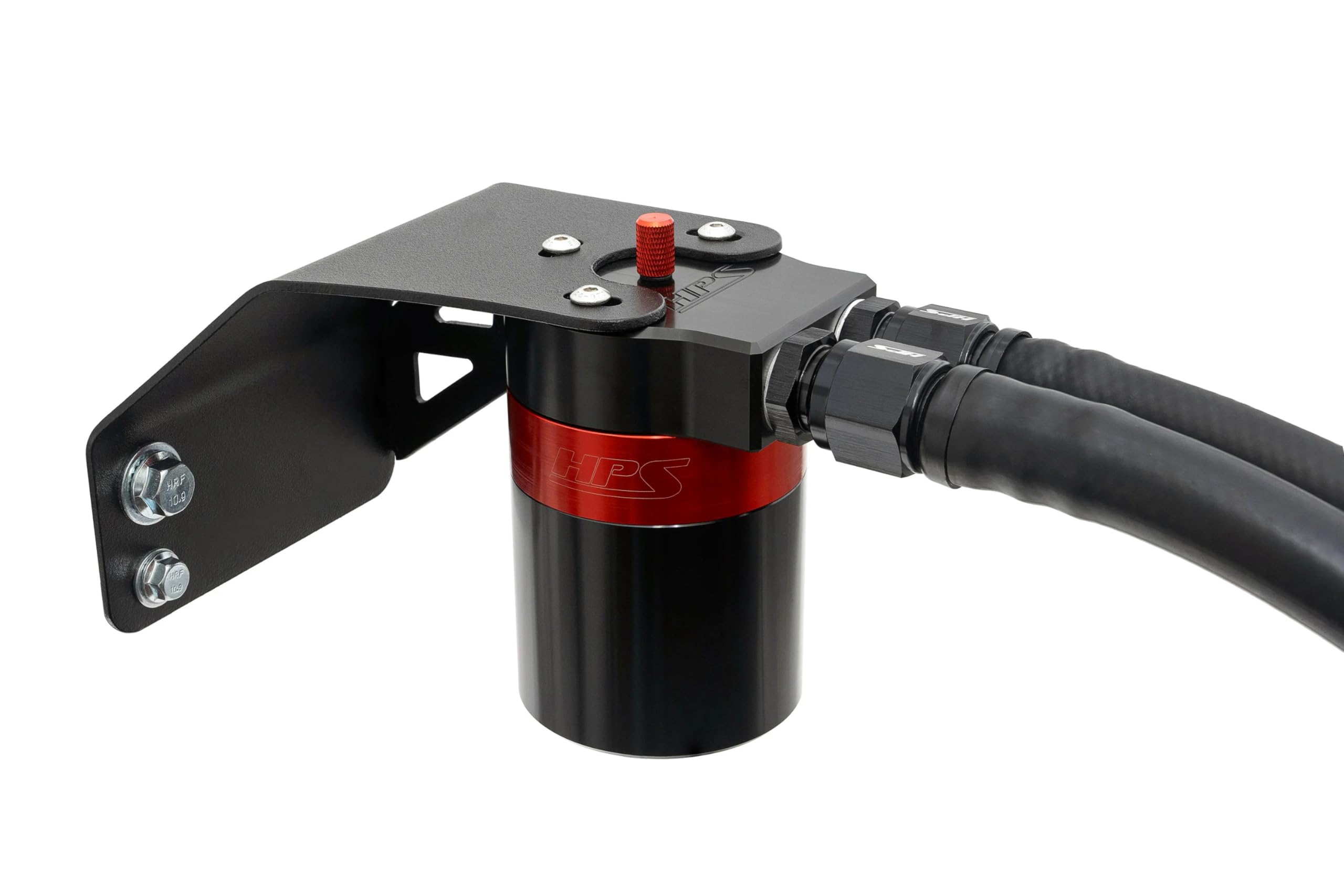 Aluminum HPS Oil Catch Can Kit Compatible for 2008-2014 Subaru WRX 2.5GT 2.5L Turbo, 860-004