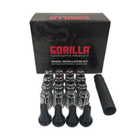 Gorilla Automotive Chrome K4CS-10125GR (10mm x 1.25 Thread Size, 16-Pack) Small Diameter Spline Acorn Lug Nuts with Valves