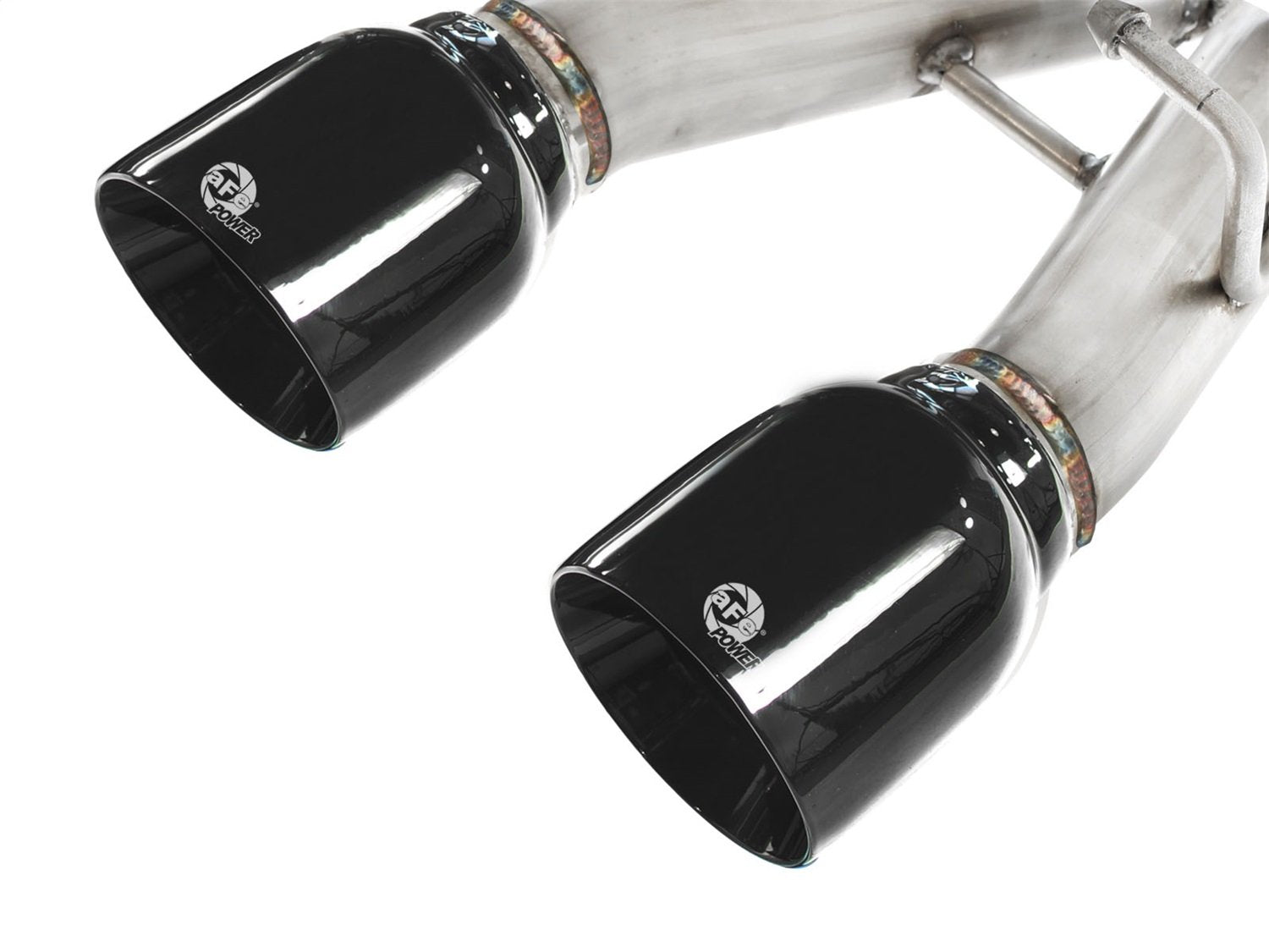 304 Stainless Steel aFe (49-36408-B) Cat-Back Exhaust System with Black Tip for Volkswagen Golf R32