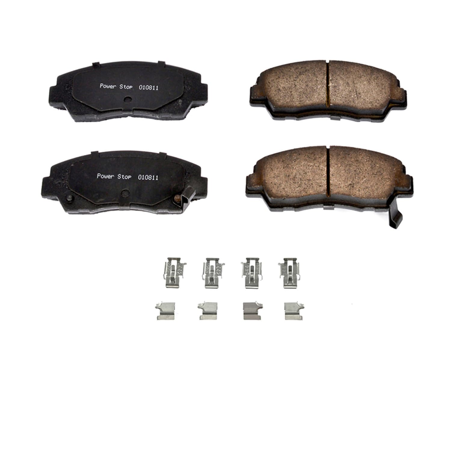 Power Stop Brake Kit Front For Mazda B2200 1987-93 | Mazda B2600 1987-93 - Ceramic Brake Pads With Installation Hardware, 17-320