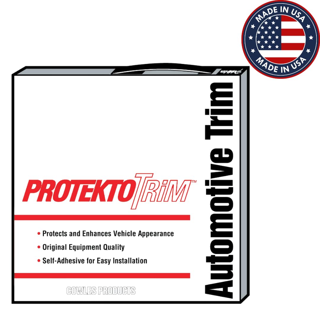 Cowles Truck Chrome Edge Trim, 50ft PVC ProtektoTrim, self-adhesive, UV-protected, durable, protects edges from scratches, dings, rust. Easy install, USA-made.