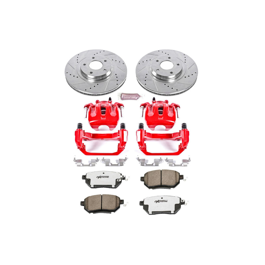 Power Stop Z26 KC091A-26 Front Street Warrior Brake Kit Nissan For Nissan Murano 2003-2005, Nissan Murano 2009-2011 [Model Specific]