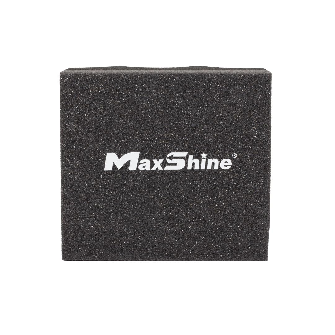 Maxshine Hydro-Tech Tire Foam Applicator Pad for Car Detailing, Zigzag-Cut Design – Scratch-Free Sponge for Tire Shine, Wax, Sealants & Glazes